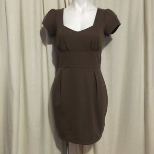 Voila Dress Brown Mini Dress Size Small